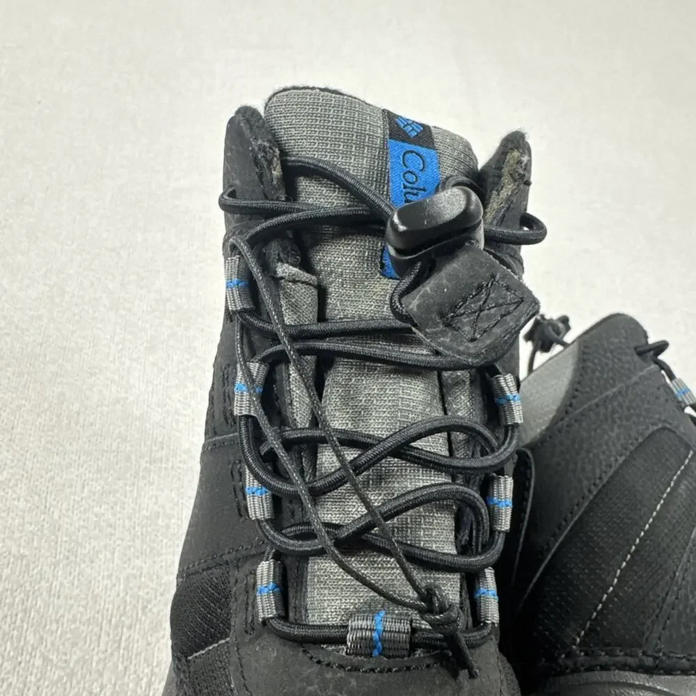 Columbia Boys Waterproof Black Snow Boots Lace Up US 11,UK 10,EU 28,BC1322-010